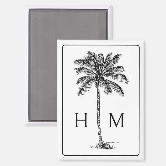 Monogram Magnet (Vorderseite/Rückseite)