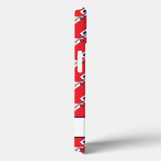 Monogram Mail Carrier Postwagen Red Case-Mate iPhone Hülle (Rückseite / Rechts)