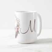 Monogram Mama Bird Kaffeetasse (VorderseiteRechts)