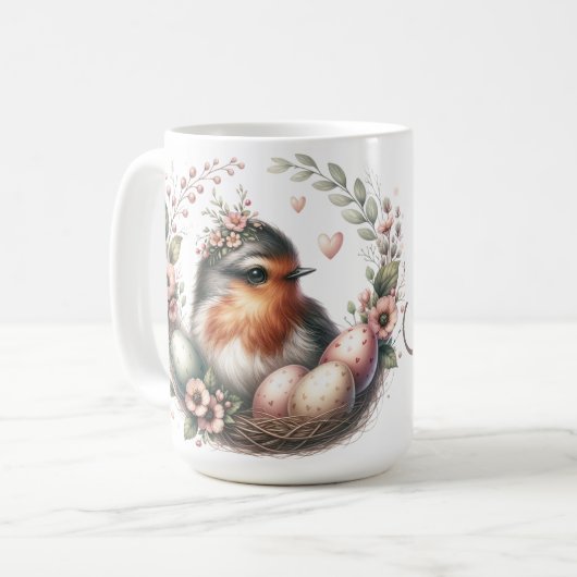 Monogram Mama Bird Kaffeetasse (Vorderseite Links)