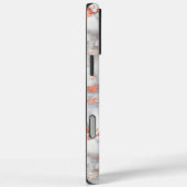 Monogram Marble Rose Gold  Case-Mate iPhone Case (Rückseite / Rechts)