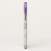 Monogram Marble Schwarz Pink Lila Geometric Case-Mate iPhone Hülle (Hinten/Links)