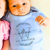 Monogram Matching Little Bruder Baby Strampler
