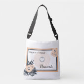 Monogram Matron of Honour Wedding Crossbody Tasche (Vorderseite)