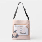 Monogram Matron of Honour Wedding Crossbody Tasche (Rückseite)