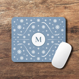 Monogram-Maus-Pad des Blue Blume Power Mousepad