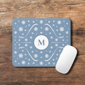 Monogram-Maus-Pad des Blue Blume Power Mousepad
