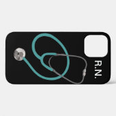 Monogram Medical Nurse Theme R.N. Case-Mate iPhone Hülle (Rückseite (Horizontal))