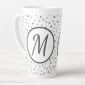 Monogram, mehrfarbiger Leopard Milchtasse (Linke Ecke)