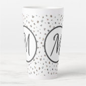 Monogram, mehrfarbiger Leopard Milchtasse (Vorderseite)
