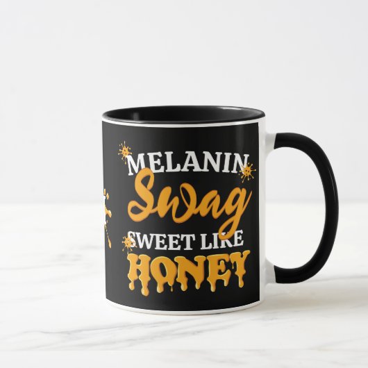 Monogram MELANIN Sweet Like Honey SWAG Tasse (Rechts)