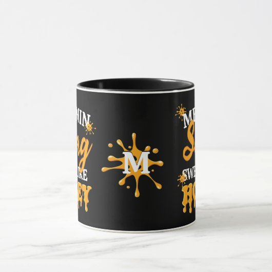 Monogram MELANIN Sweet Like Honey SWAG Tasse (Zentrum)