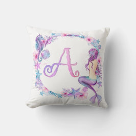 Monogram Mermaid Pillow - A Kissen