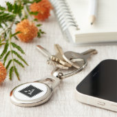 Monogram Metal-Schlüsselanhänger Schlüsselanhänger (Seite)