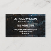 Monogram Metal Welder Handyman Visitenkarte (Rückseite)