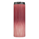 Monogram Metallic Pink Texter Personalisierter Nam Thermosbecher (Rückseite)