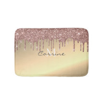 Monogram Metallic Rose Gold + 14K Glitzer Dripping