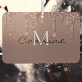 Monogram Metallic Rose Gold Driving Glitzer Car Autolufterfrischer