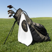 Monogram Midnight Gold ID938 Golfhandtuch (Gras)