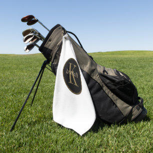 Monogram Midnight Gold ID938 Golfhandtuch