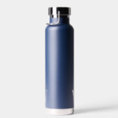 Monogram Minimal Wedding Navy Wasserflasche Gesche Trinkflasche (Rechts)
