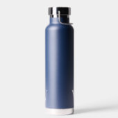Monogram Minimal Wedding Navy Wasserflasche Gesche Trinkflasche (Links)