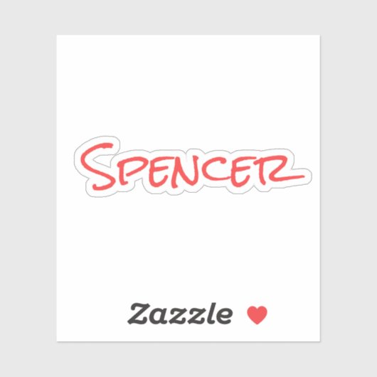 Monogram minimalist custom name  aufkleber (Blatt)