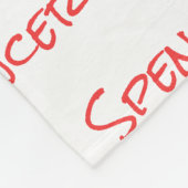 Monogram minimalist custom name  fleecedecke (Ecke)