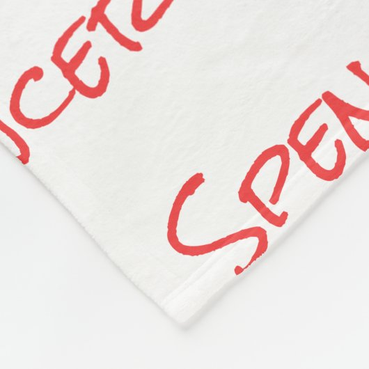 Monogram minimalist custom name  fleecedecke (Ecke)