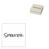 Monogram minimalist custom name  gummistempel (Stempel)