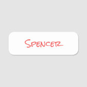 Monogram minimalist custom name  namensschild (Vorderseite)