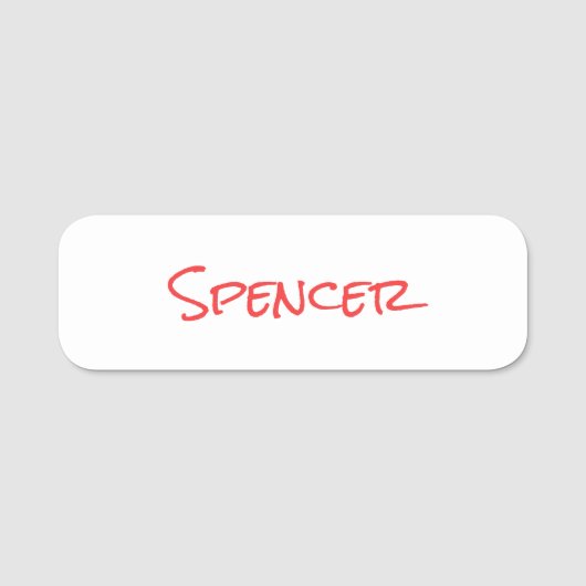 Monogram minimalist custom name  namensschild (Vorderseite)