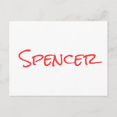 Monogram minimalist custom name  postkarte (Vorderseite)