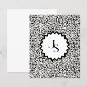 Monogram Minimalist Grey Black Beige Texture. (Vorne/Hinten)