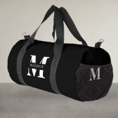 Monogram Minimalistisch EleganBlack Duffle Bag