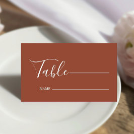 Monogram Minimalistisch Emerald Green Wedding Platzkarte