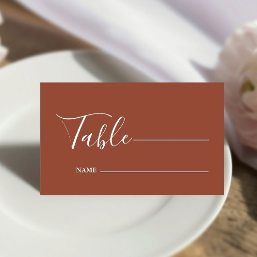 Monogram Minimalistisch Emerald Green Wedding Platzkarte