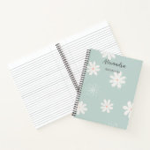 Monogram minimalistisch gürtnisch trendy bläserbla notizblock (Innenseite)