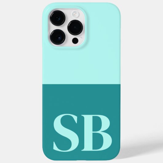 Monogram Minimalistisch Stylish Case-Mate iPho iPhone Hülle (Rückseite)