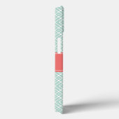 Monogram Minze Cornname Diamond Muster Case-Mate iPhone Hülle (Rückseite / Rechts)