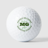 Monogram mit Monogramm bester Golfername Golfball (Vorderseite)