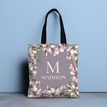 Monogram Mit Monogramm Magnolia Floral Personalisi