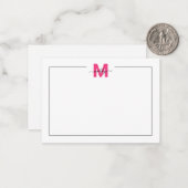 Monogram Mitteilungskarte (Vorderseite/Rückseite Beispiel)