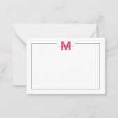 Monogram Mitteilungskarte (Vorderseite)