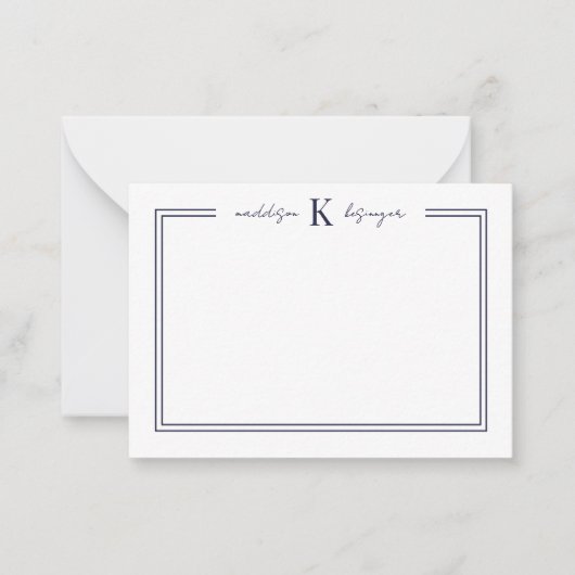 Monogram Mitteilungskarte (Vorderseite)