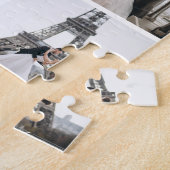 Monogram Modern 9 Foto Collage White Puzzle (Seite)