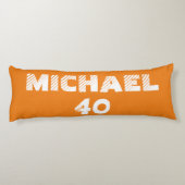 Monogram modern baseball player illustrations seitenschläferkissen (Rückseite)