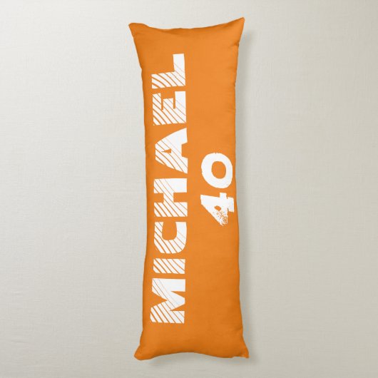 Monogram modern baseball player illustrations seitenschläferkissen (Rückseite (Vertikal))