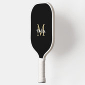 Monogram Modern Black Tan Sand Pickleball Schläger (Links)