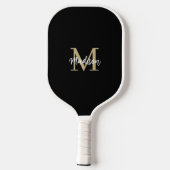 Monogram Modern Black Tan Sand Pickleball Schläger (Rückseite)